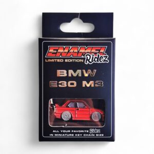 BMW E30 M3 Red - Die-Cast Enamel Keychain