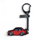 BMW E30 M3 Red - Die-Cast Enamel Keychain - Image 2