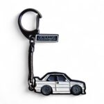 BMW E30 M3 White - Die-Cast Enamel Keychain - Image 3