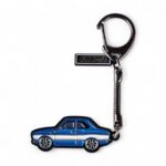 Ford Escort MK1 Blue & White - Die-Cast Enamel Keychain - Image 2