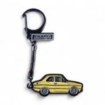 Ford Escort MK1 Yellow - Die-Cast Enamel Keychain - Image 3