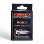 Ford Sierra Cosworth White - Die-Cast Enamel Keychain