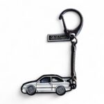 Ford Sierra Cosworth White - Die-Cast Enamel Keychain - Image 2