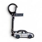 Ford Sierra Cosworth White - Die-Cast Enamel Keychain - Image 3