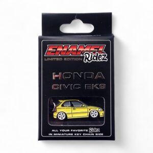 Honda Civic EK9 Yellow - Die-Cast Enamel Keychain