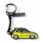 Honda Civic EK9 Yellow - Die-Cast Enamel Keychain - Image 2
