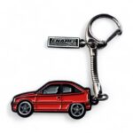 Opel Kadett Superboss Red - Die-Cast Enamel Keychain - Image 3