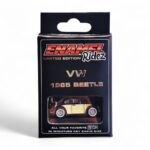 VW 1965 Beetle Black & Beige - Die-Cast Enamel Keychain