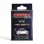 VW 1965 Beetle Blue & White - Die-Cast Enamel Keychain
