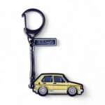 VW Mk1 Citi Yellow - Die-Cast Enamel Keychain - Image 2