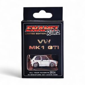 VW MK1 GTI White - Die-Cast Enamel Keychain