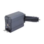 5-in-1 Car USB Charger with Retractable USB-C & Lighting Cord - Image 2