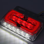 Waterproof LED Side Marker Lamps Suitable for Trucks - 24v (Red)