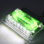 Waterproof LED Side Marker Lamps Suitable for Trucks - 24v (Green)