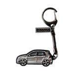 VW Golf 7 GTI Grey - Die-Cast Enamel Keychain - Image 2