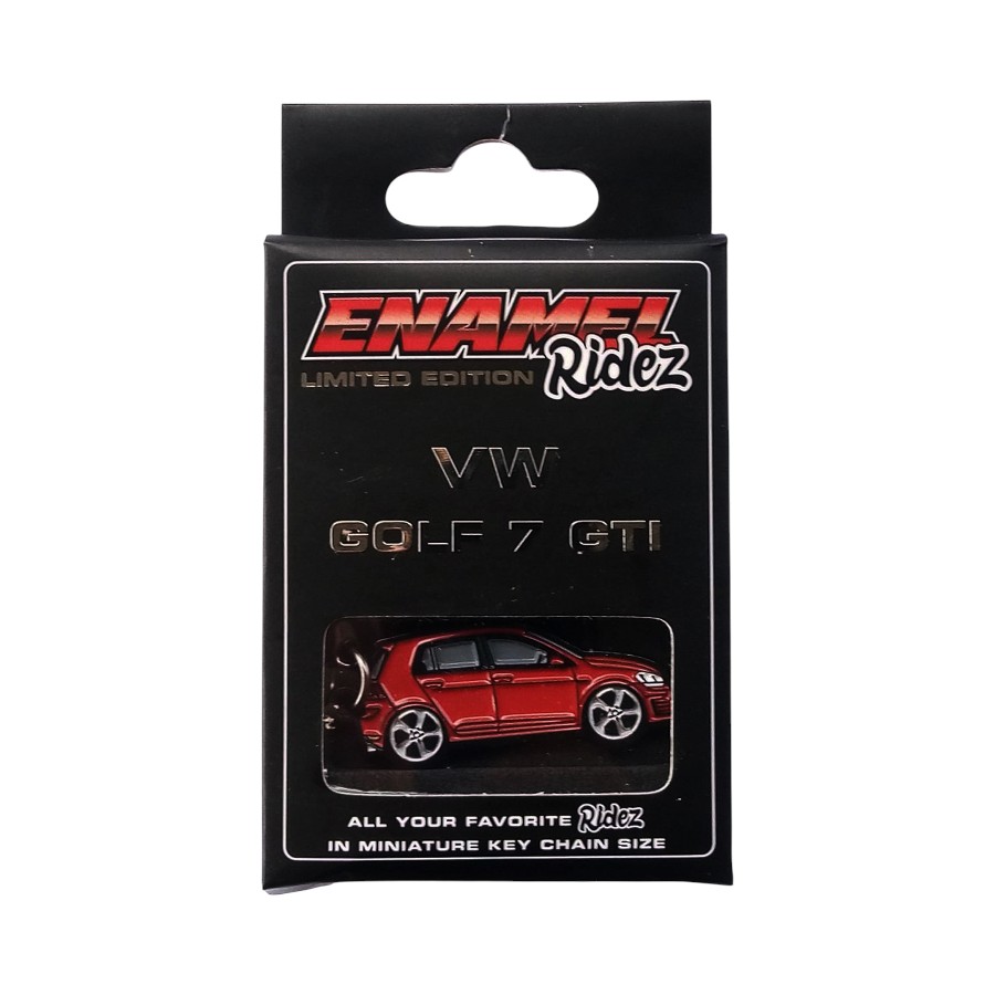 ENM-VG7RD VW Golf 7 GTI Red - Die-Cast Enamel Keychain - Image 1