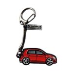 VW Golf 7 GTI Red - Die-Cast Enamel Keychain - Image 2