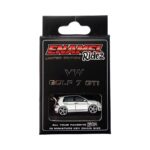 VW Golf 7 GTI White - Die-Cast Enamel Keychain