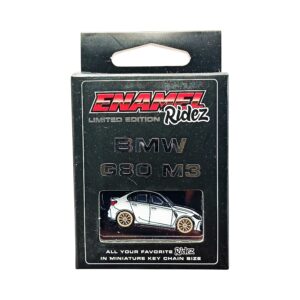 BMW G80 M3 White - Die-Cast Enamel Keychain