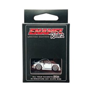 Porsche 911 RSR White - Die-Cast Enamel Keychain