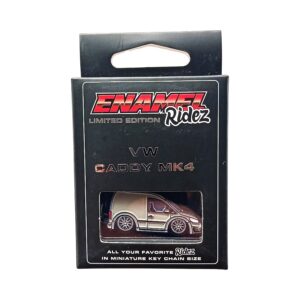 VW Caddy Mk4 Light Grey - Die-Cast Enamel Keychain