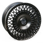 24" SKAR SKF-01 5/120 Satin Black Forged Alloy Wheels