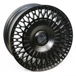 24" SKAR SKF-01 5/120 Satin Black Forged Alloy Wheels
