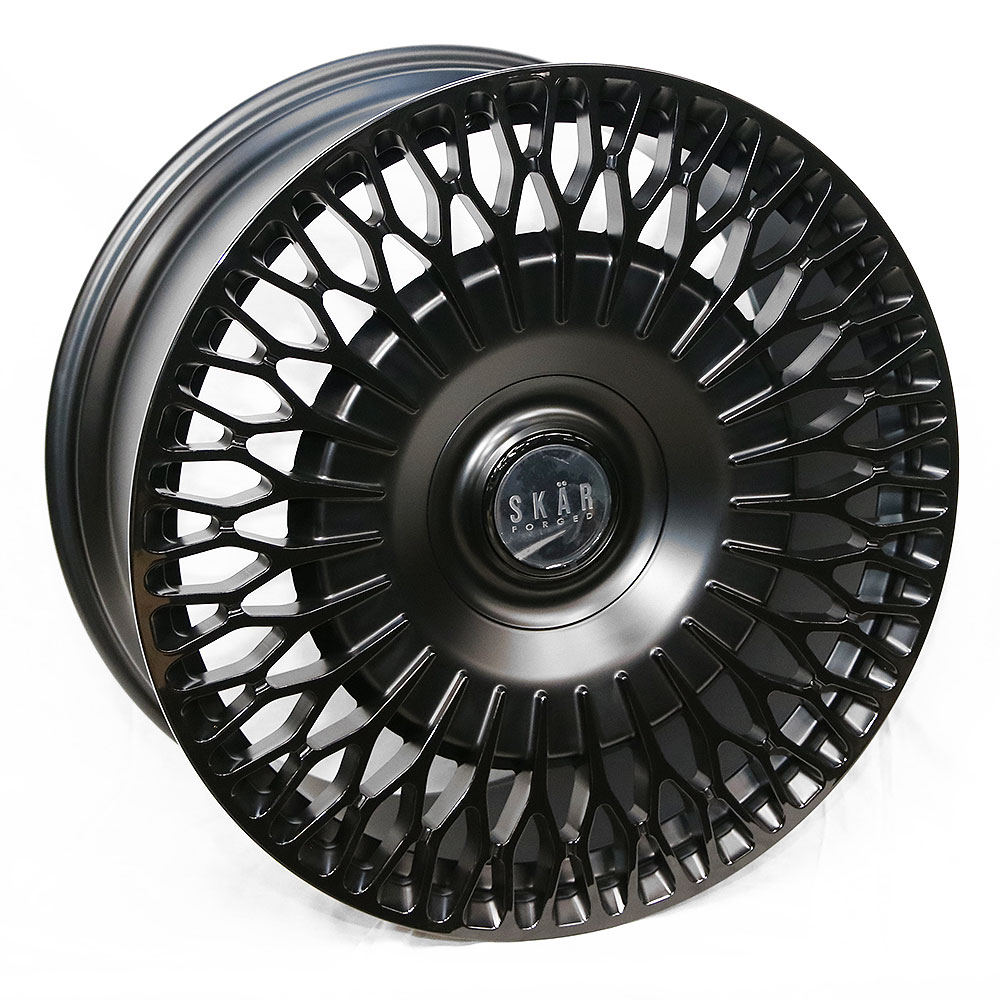 SKF-01 24" SKAR SKF-01 5/120 Satin Black Forged Alloy Wheels - Image 1