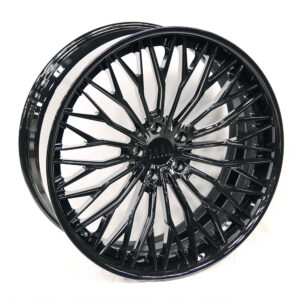 24" SKAR SKF-04 5/130 Gloss Black Forged Alloy Wheels