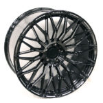 24" SKAR SKF-05 5/130 Gloss Black Machined Lip Forged Alloy Wheels