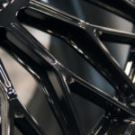 24" SKAR SKF-05 5/130 Gloss Black Machined Lip Forged Alloy Wheels - Image 4