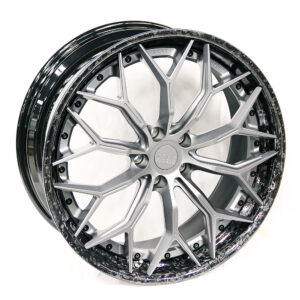 21" SKAR SKF-09 5/114 Gunmetal with Carbon Fibre Lip Forged Alloy Wheels