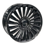 24" SKAR SKF-11 5/120 Gloss Black Forged Alloy Wheels