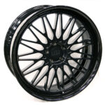 24" SKAR SKF-12 5/130 Matt Black Gloss Lip Forged Alloy Wheels