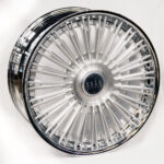 22" SKAR SKF-13 5/112 Machined Silver with Polished Lip Forged Alloy Wheels