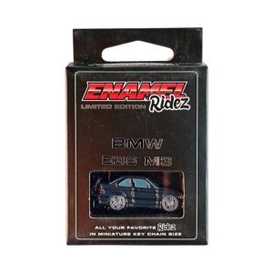 BMW E36 M3 Black - Die-Cast Enamel Keychain