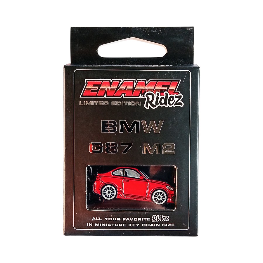 ENM-G87RD BMW G87 M2 Red - Die-Cast Enamel Keychain - Image 1