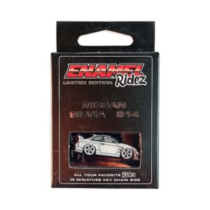 Nissan Silvia S14 Grey - Die-Cast Enamel Keychain