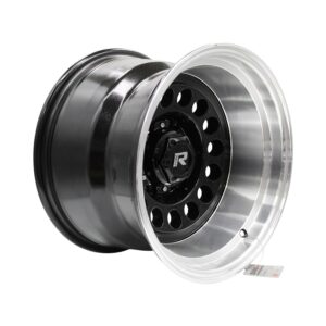 15" GR 15200 6/139 Black Machine Lip Alloy Wheels