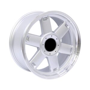17" PE60 4/100 & 5/100 Silver Machine Edge Alloy Wheels