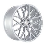 18" A-Line Spy 5/114 Arctic Silver Machine Face Flow Forming Alloy Wheels