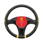 Momo Fast Black & Yellow Design Steering Wheel Cover