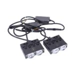 Universal 2-LED Grid Grill Light - Yellow/White - 72x65x20mm (pair)