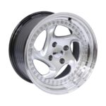 18" M7493 4/100 Hyper Silver with Rivet Lip Alloy Wheels