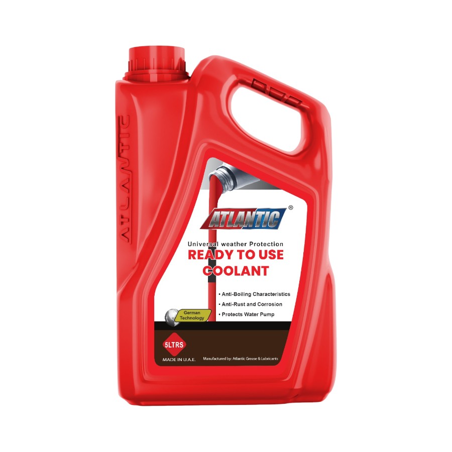 AF0P - 5L Atlantic Antifreeze Coolant Concentrate-Red (5 litre) - Image 1