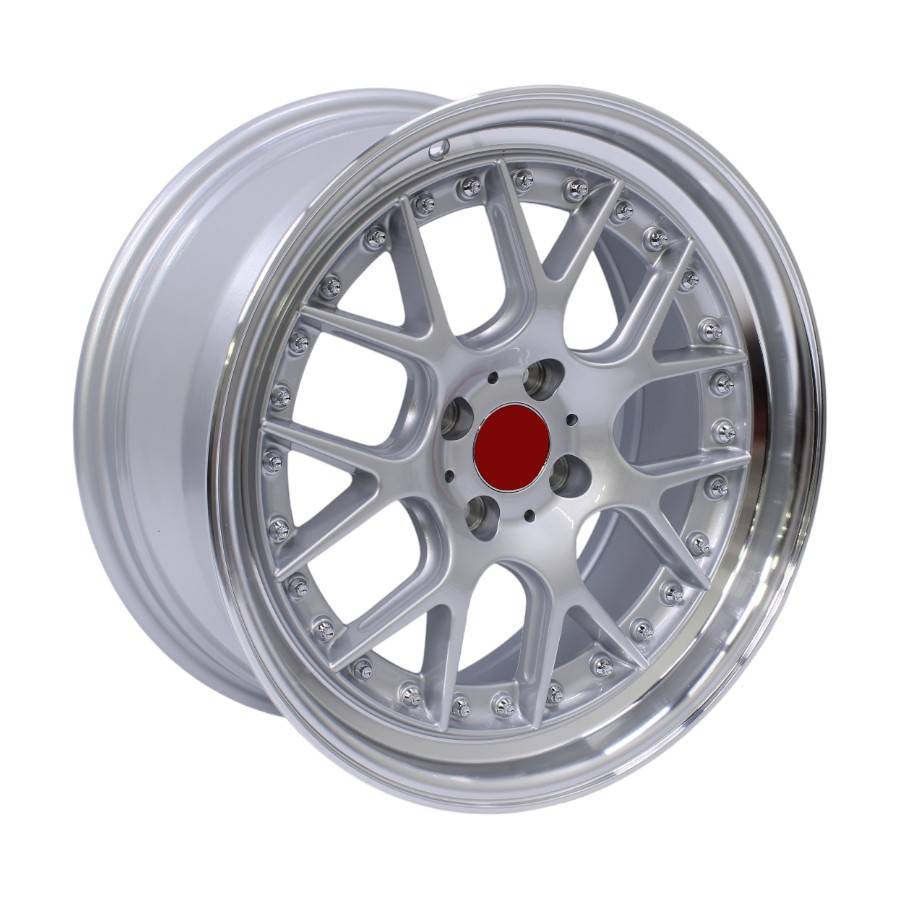 TWC388 17" S2501 4/100 Silver Machine Lip Alloy Wheels - Image 1