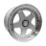 17" TWC385 4/100 & 5/100 Silver Machine Lip Alloy Wheels