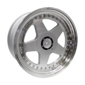 17" TWC385 4/100 & 5/100 Silver Machine Lip Alloy Wheels