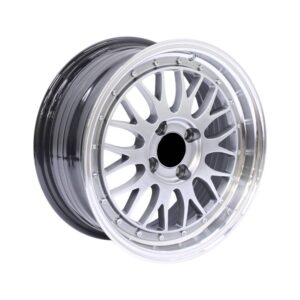 15" NDT-055 4/100 Hyper Black Machine Lip Alloy Wheels