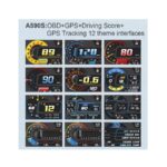 HUD Display A590s (3.5" LCD) - OBD2+GPS, Acceleration/Brake Test - Image 4